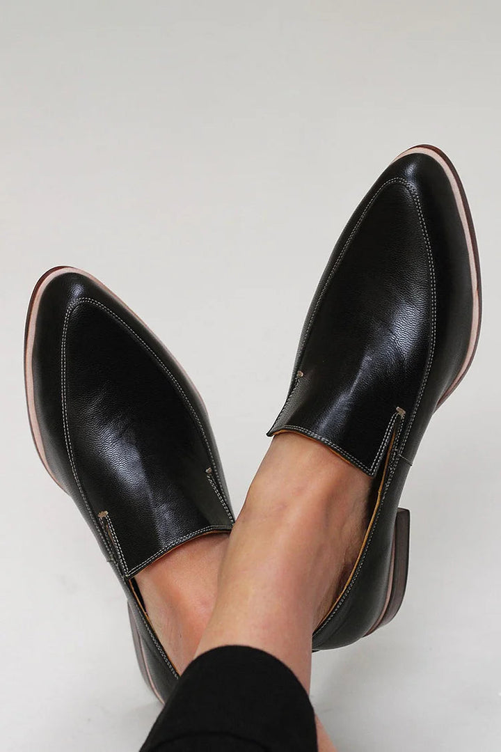 Zofia™ | Mocassin Patchwork Zwart