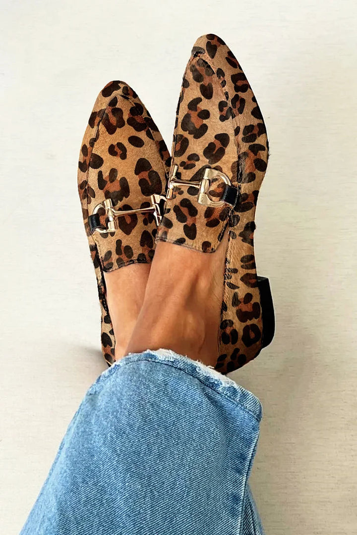 Gia - Elegante Leoparden-Mokassins