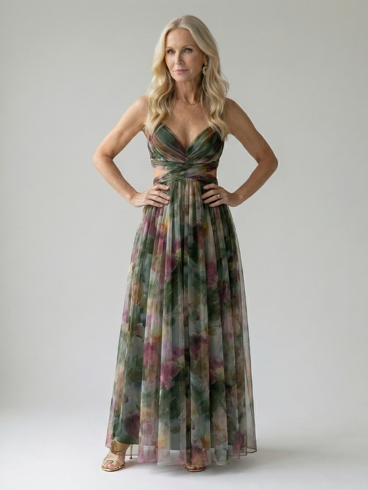 Isel | Soft Wrap Maxi Jurk