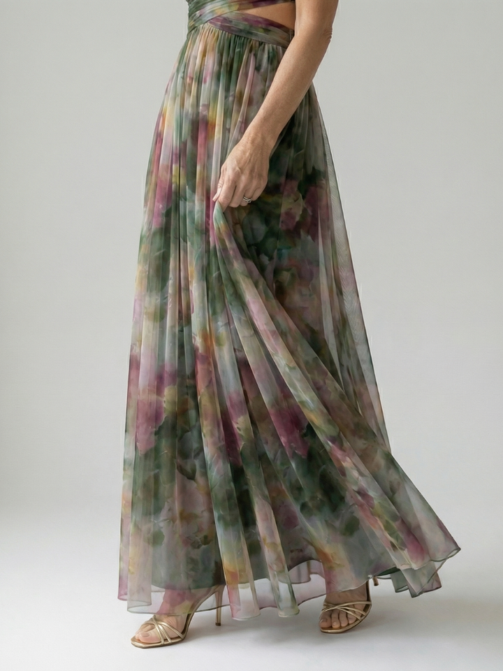 Isel | Soft Wrap Maxi Jurk