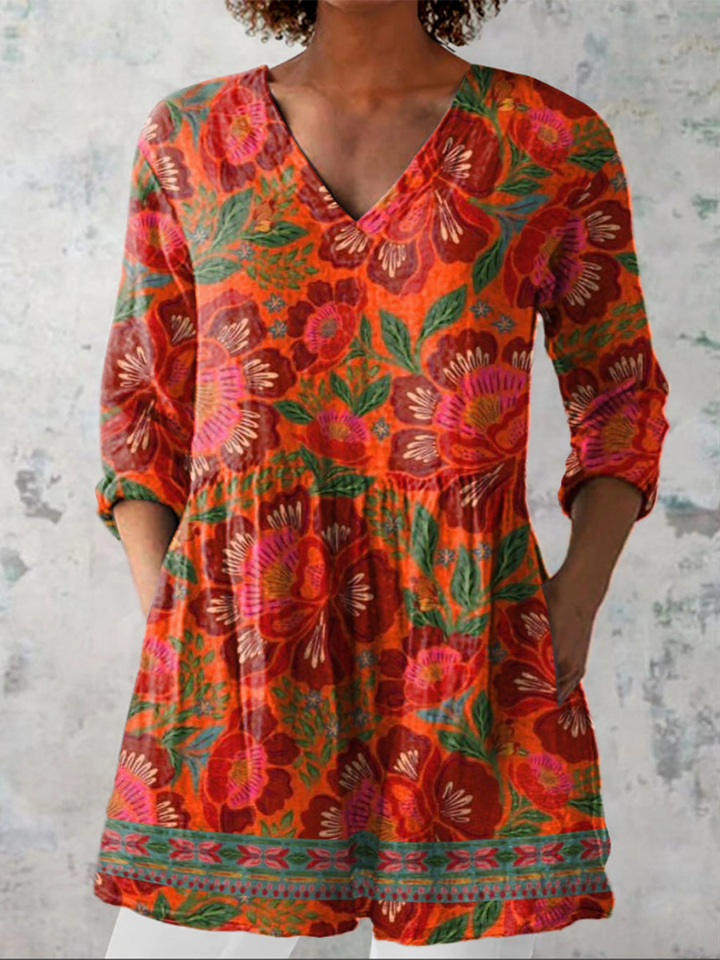 Felicità | Wijde V-hals Blouse