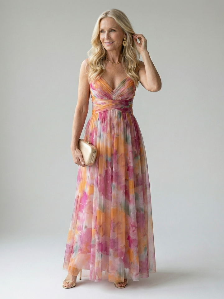 Isel | Soft Wrap Maxi Jurk