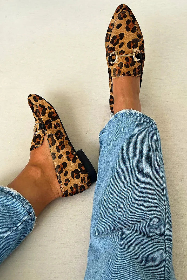 Gia - Elegante Luipaard Mocassins