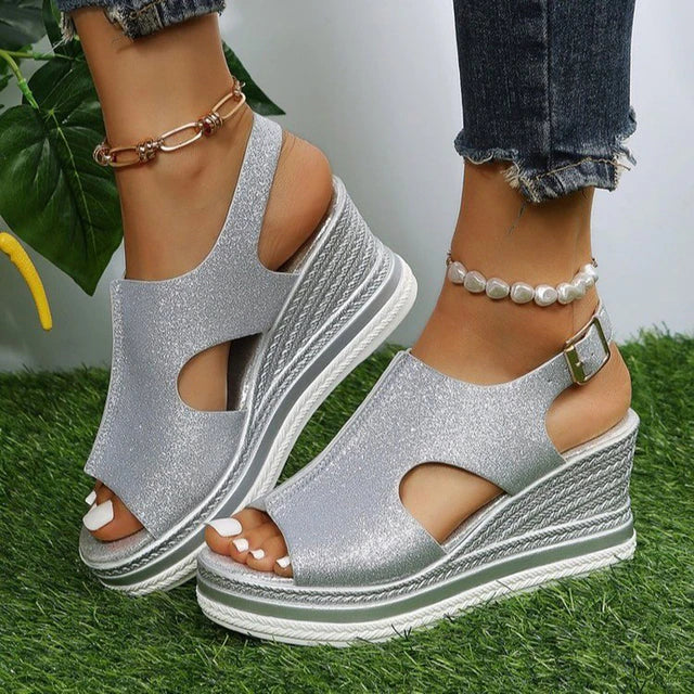 Anna-Caroline | Ontspannen Wedgesandalen