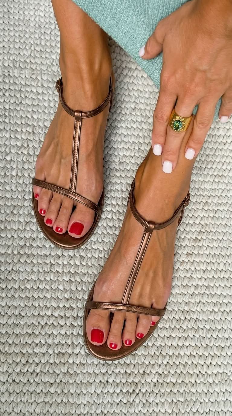 Rosalba | Goldene Sandalen Frühling