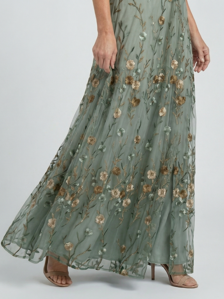 Selora | Halter Bloom Flow Maxi Jurk