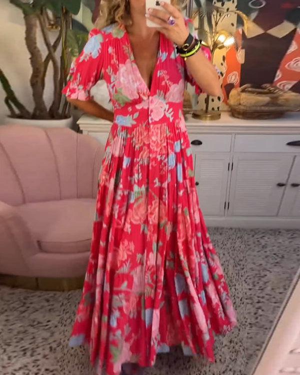 Floriana - Vibrante Blumenkleid