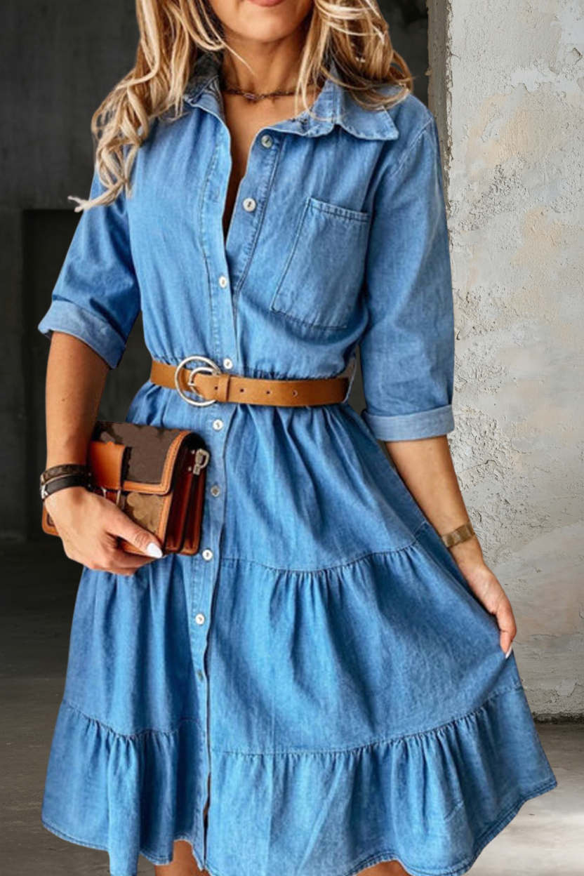 Barbara | Casual Elegante Jeansjurk
