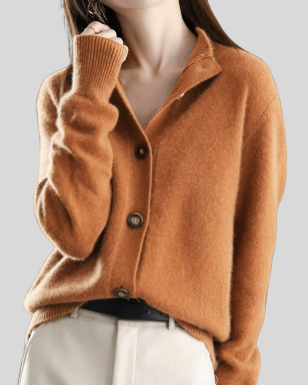 Claire | Kaschmir Cardigan im Retro-Stil