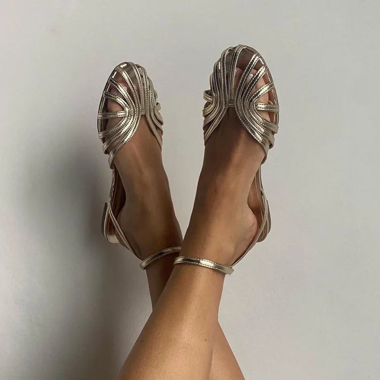 Vittoria | Goldene Schmucksandalen