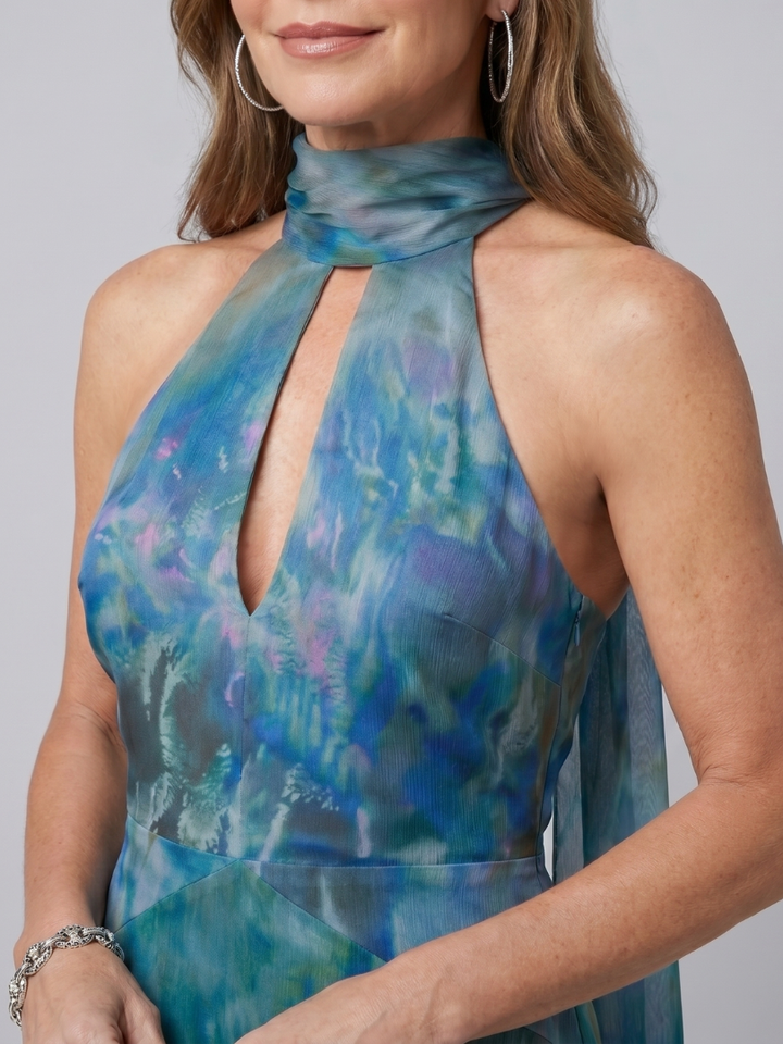 Juniper | Keyhole Halter Mouwloos Maxikleed