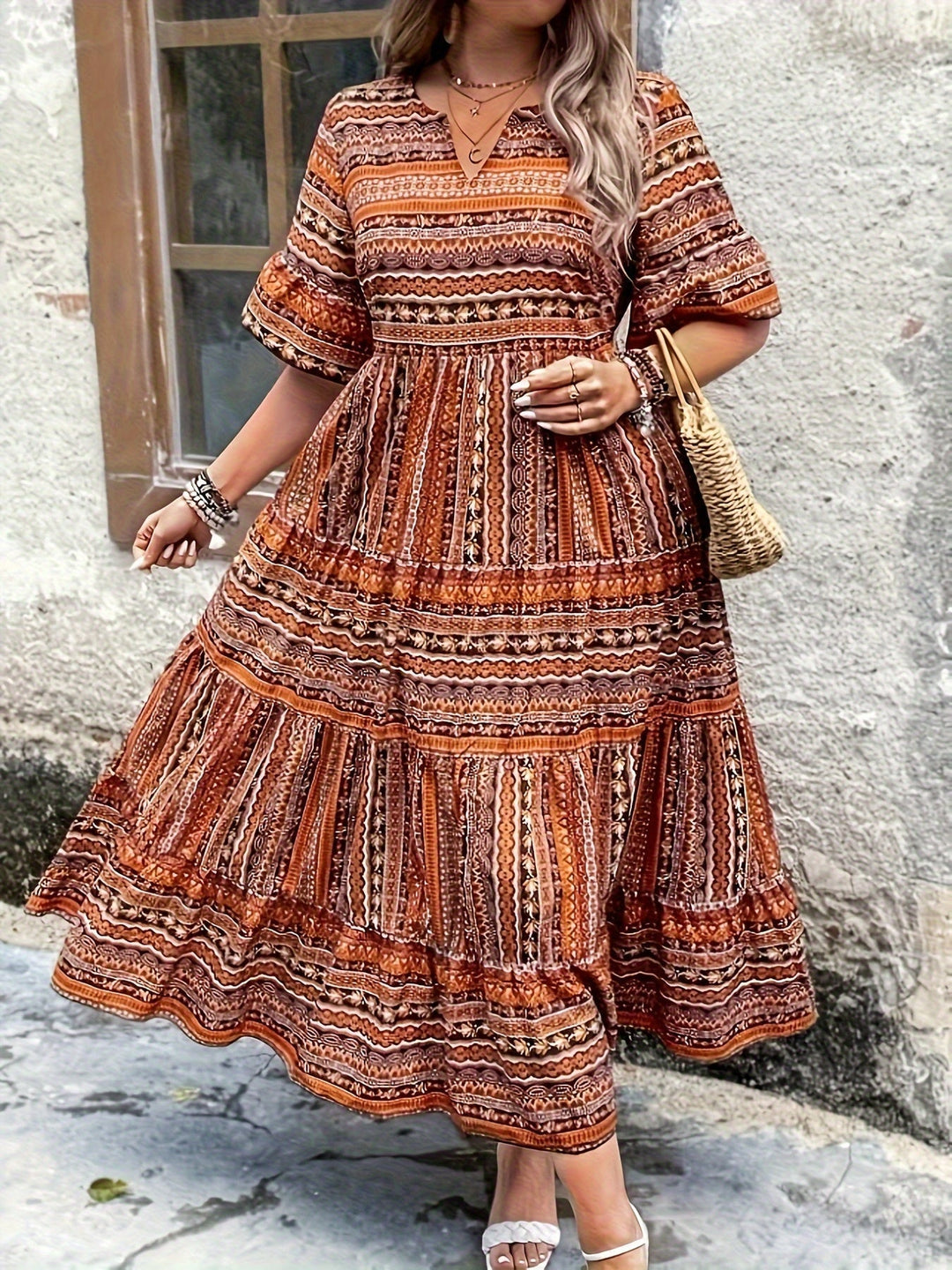 Joraine - Fließendes Ethno-Kleid