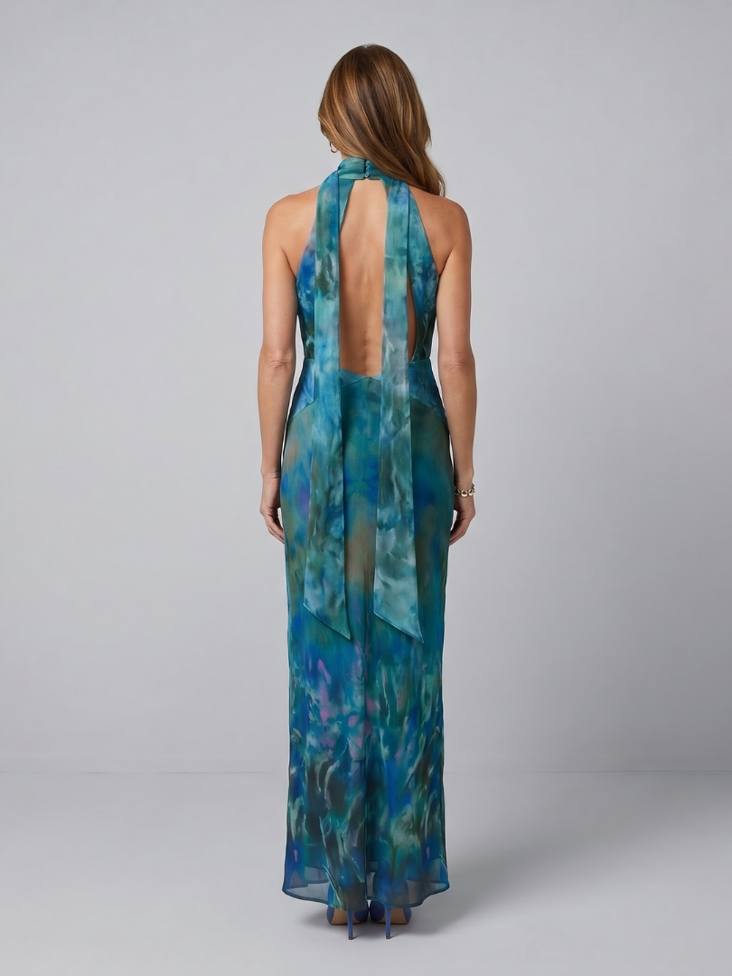Juniper | Keyhole Halter Mouwloos Maxikleed