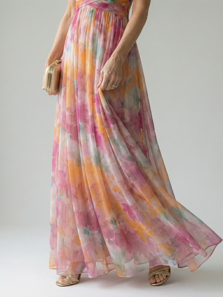 Isel | Soft Wrap Maxi Jurk