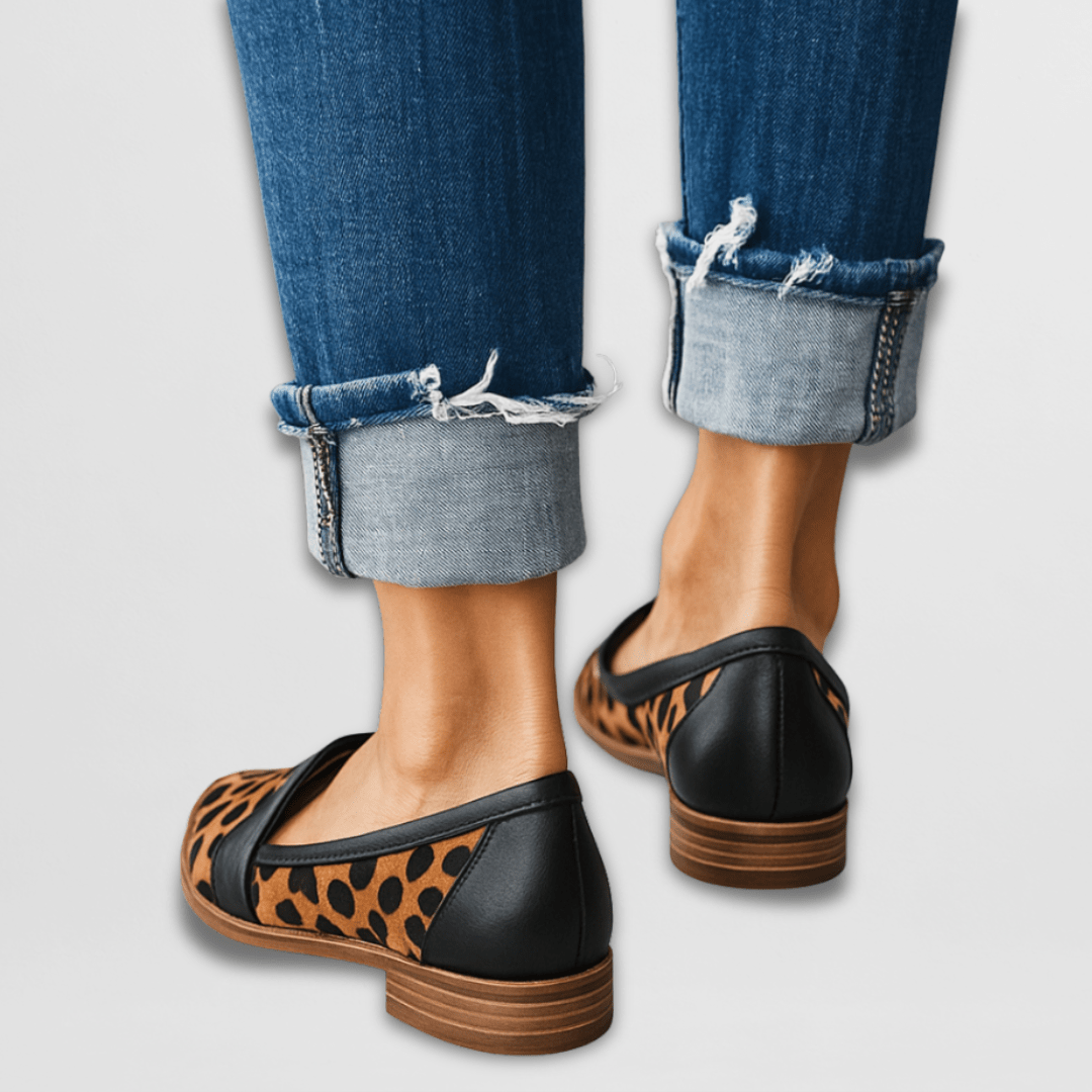Helen | Zachte leren orthopedische pantoffels
