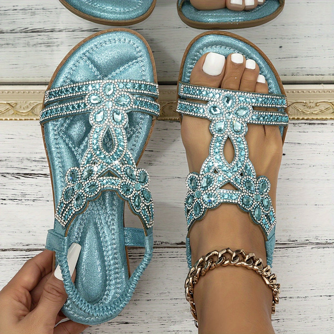 Anna-Marie | Orthopedische Sandalen met kristallen
