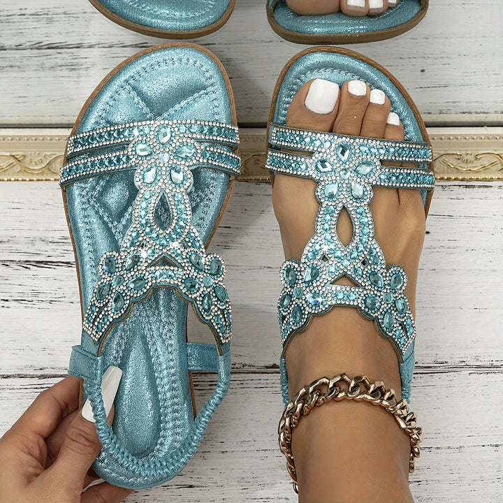 Anna-Marie | Orthopedische Sandalen met kristallen