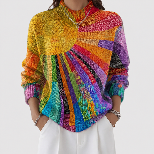 Ada | Farbiger Rollkragenpullover
