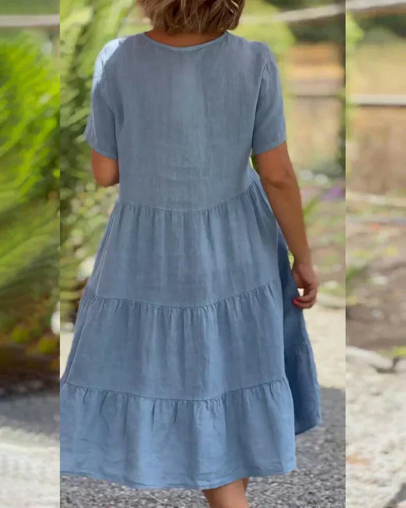 Bexley - Lässiges Sommerkleid mit V-Ausschnitt