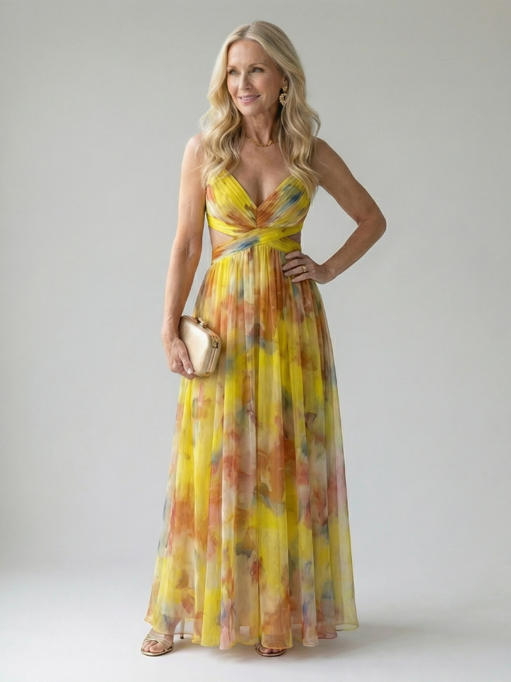 Isel | Soft Wrap Maxi Jurk