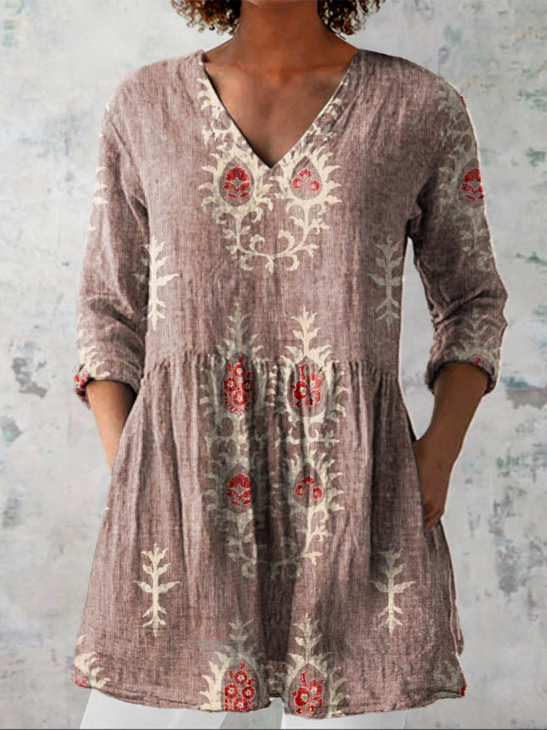 Maeve | Wijde Blouse met V-hals