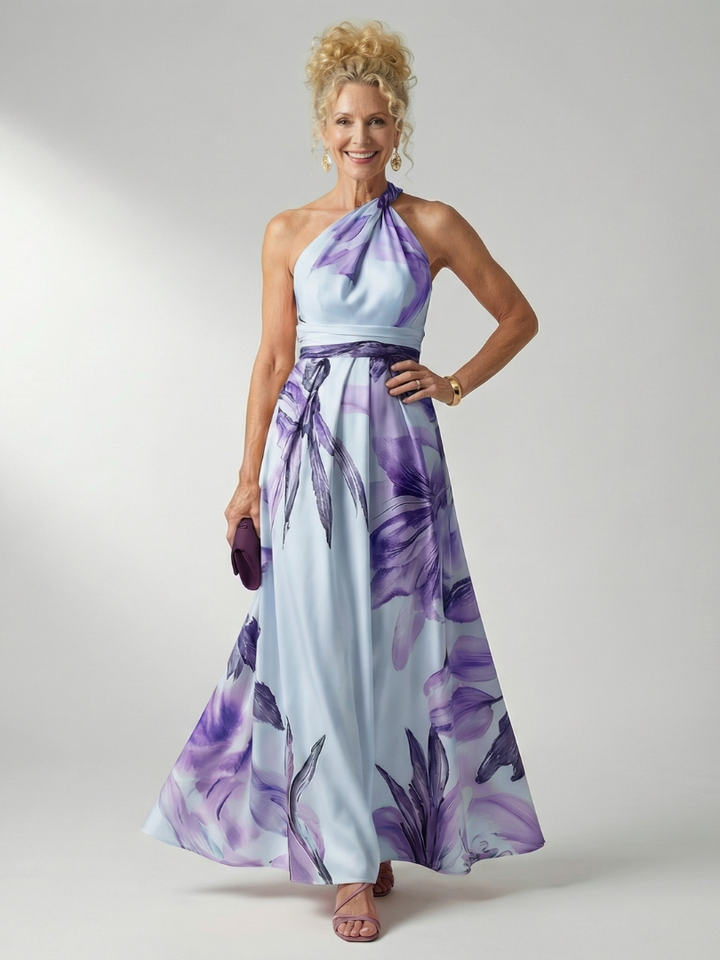 Amiel | Lichtgewicht Floral-Maxikleed