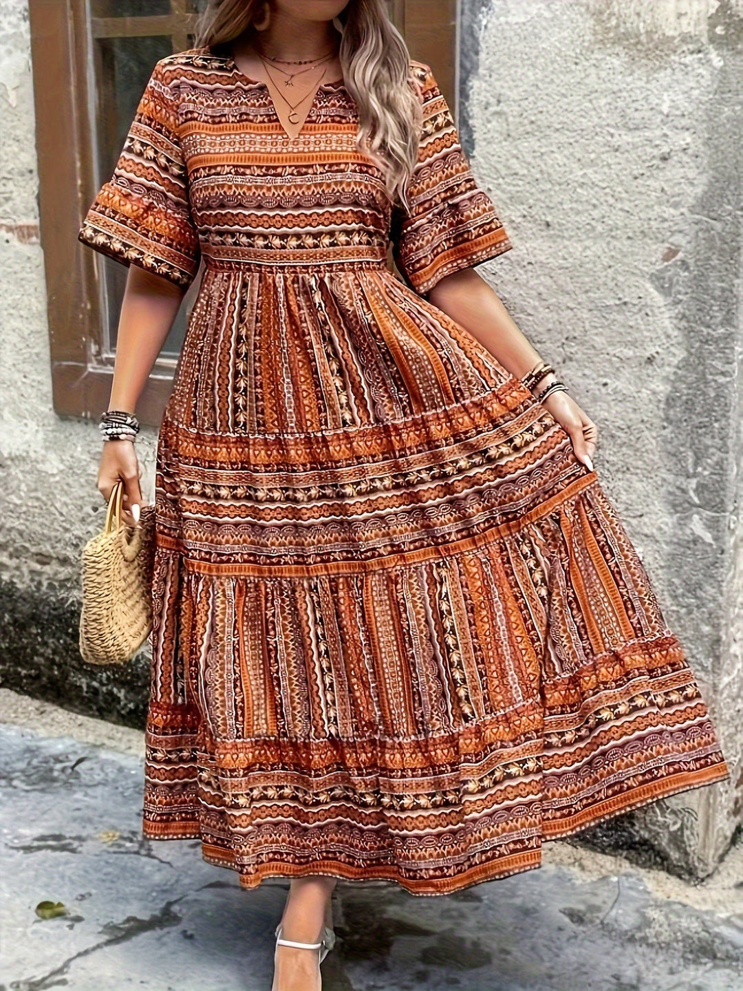 Joraine - Fließendes Ethno-Kleid