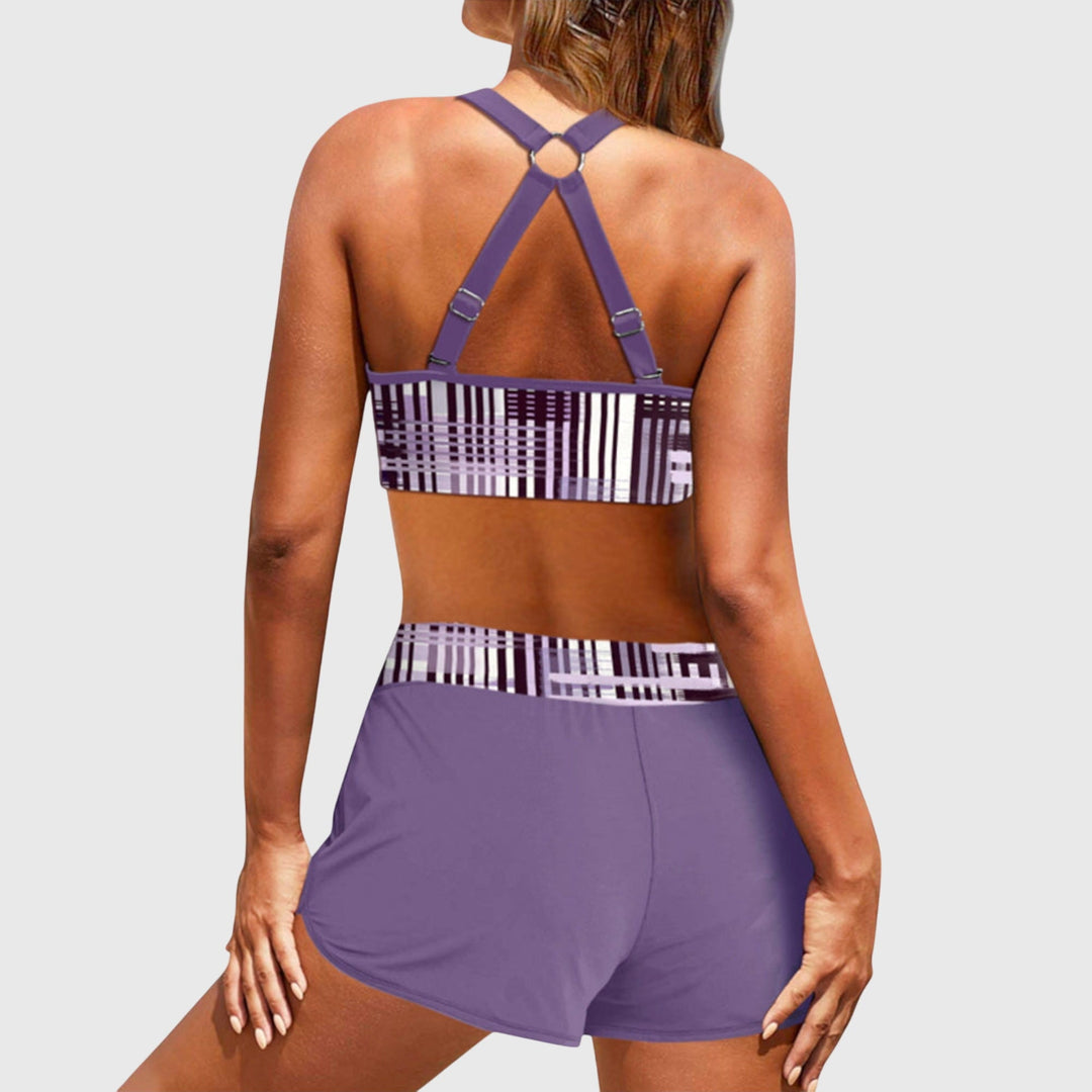 Janelle | Hochtailliertes Ripp-Bikini