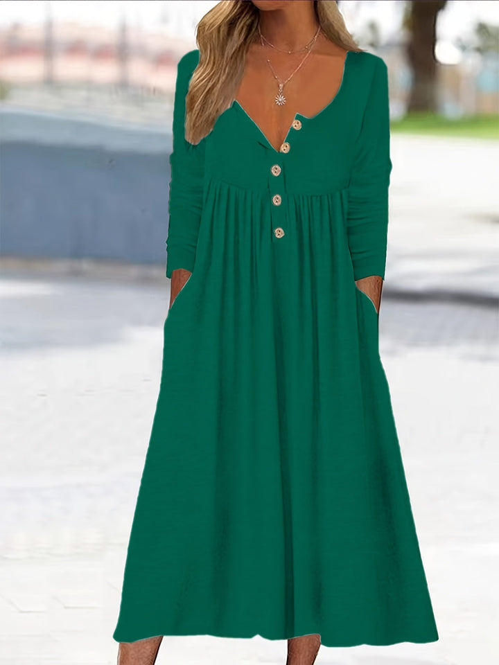 ZARA | MIDI-KLEID MIT KNÖPFEN VORN