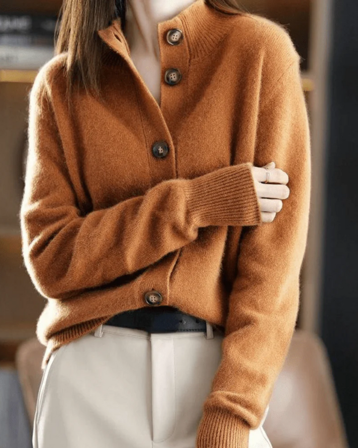 Claire | Kaschmir Cardigan im Retro-Stil