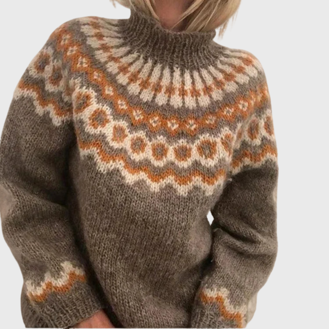 Sonja | Comfortabele trui met hoge kraag