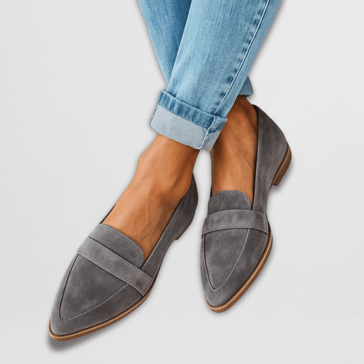 Helen | Zachte leren orthopedische pantoffels