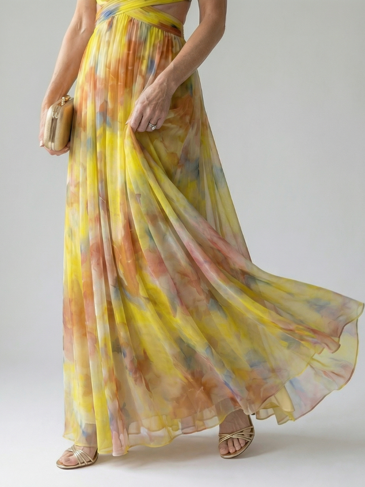 Isel | Soft Wrap Maxi Jurk