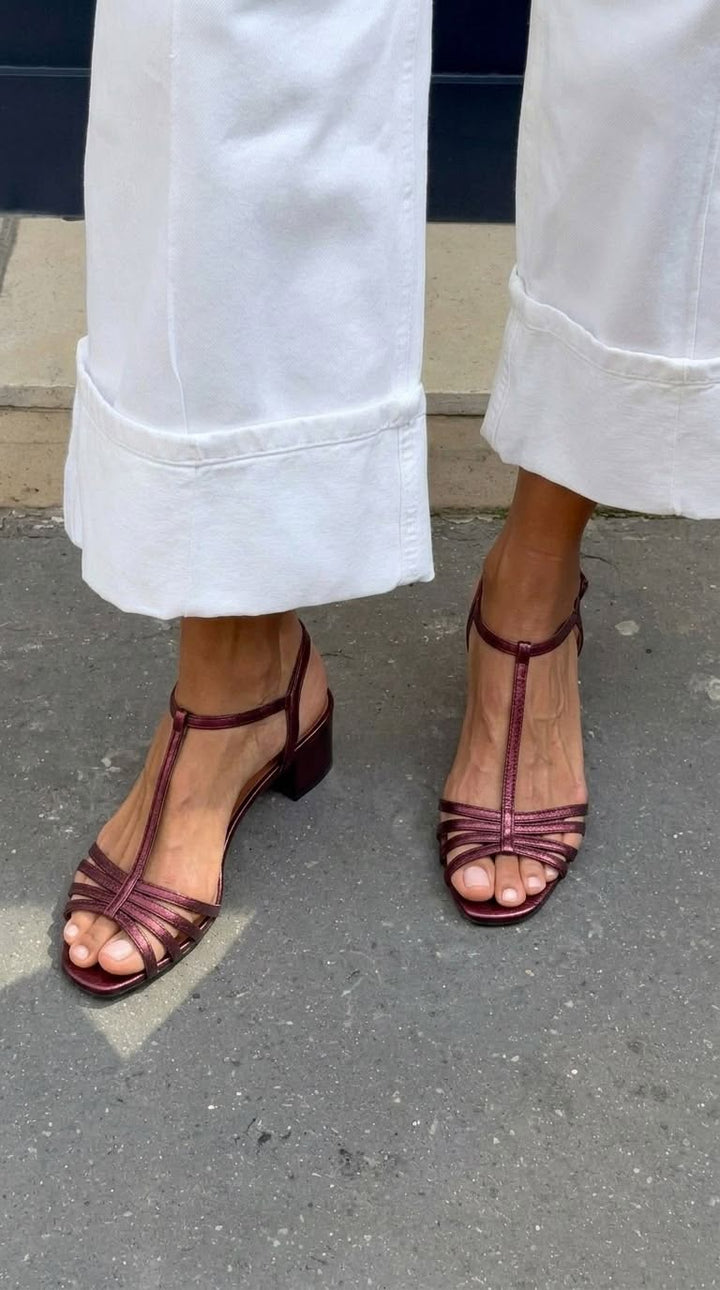 Allegra | Goldene Sandalen für Elegante Alltagsmomente