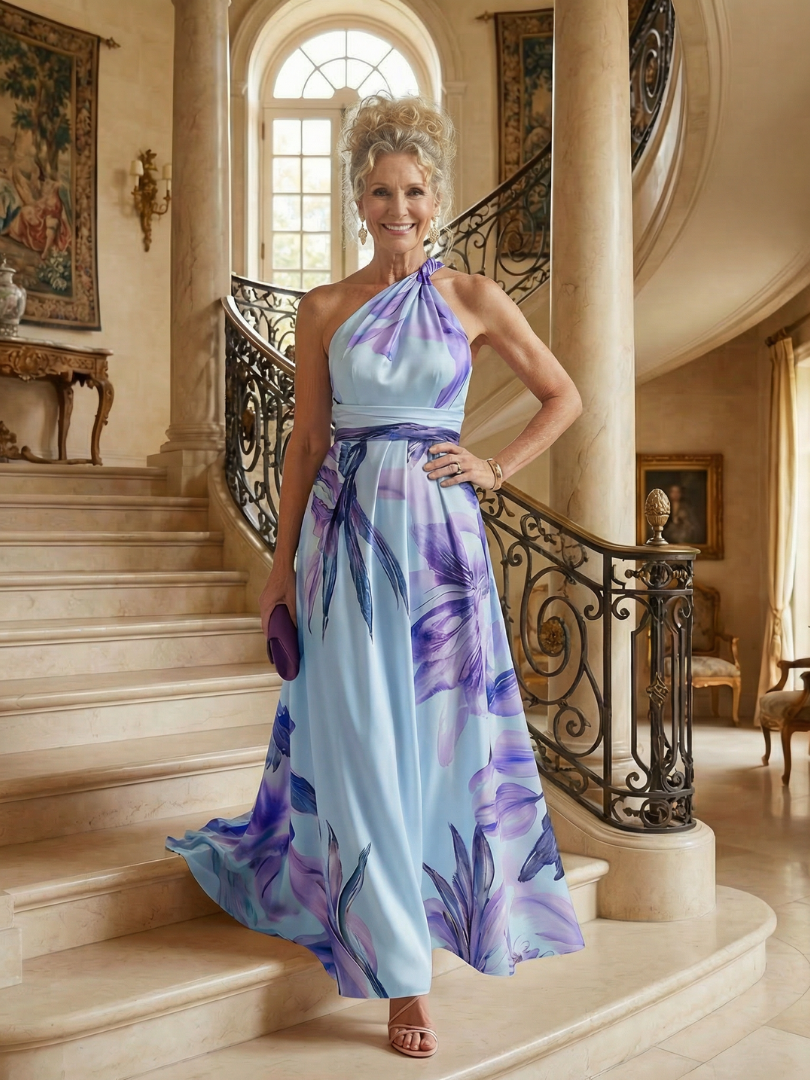 Amiel | Lichtgewicht Floral-Maxikleed