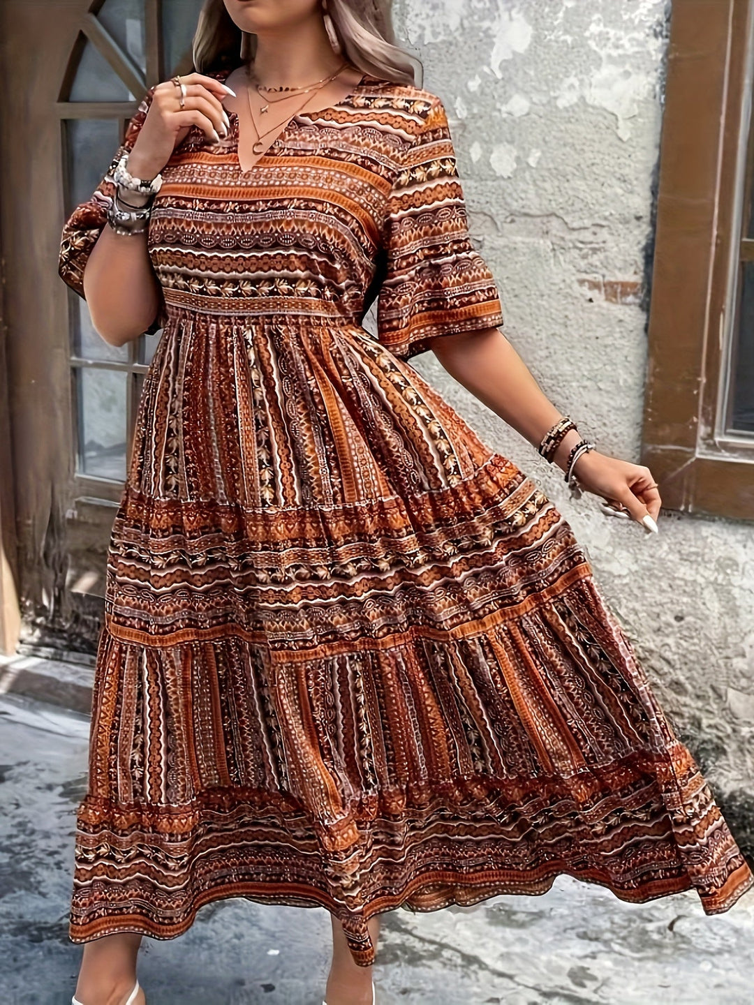 Joraine - Fließendes Ethno-Kleid