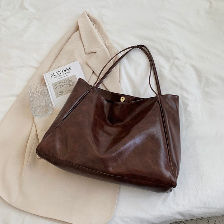 Patricia™ | Glänzende Lederhandtasche