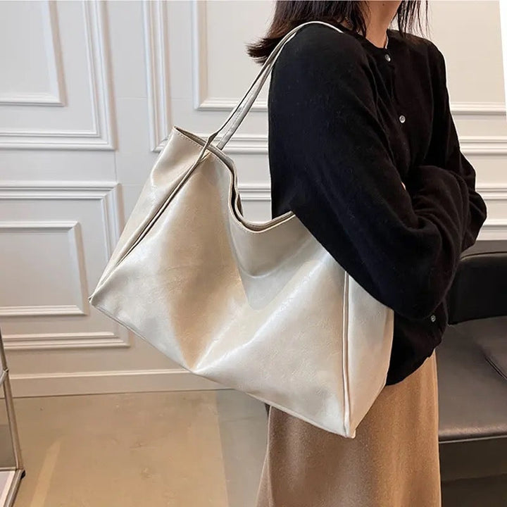 Patricia™ | Glänzende Lederhandtasche