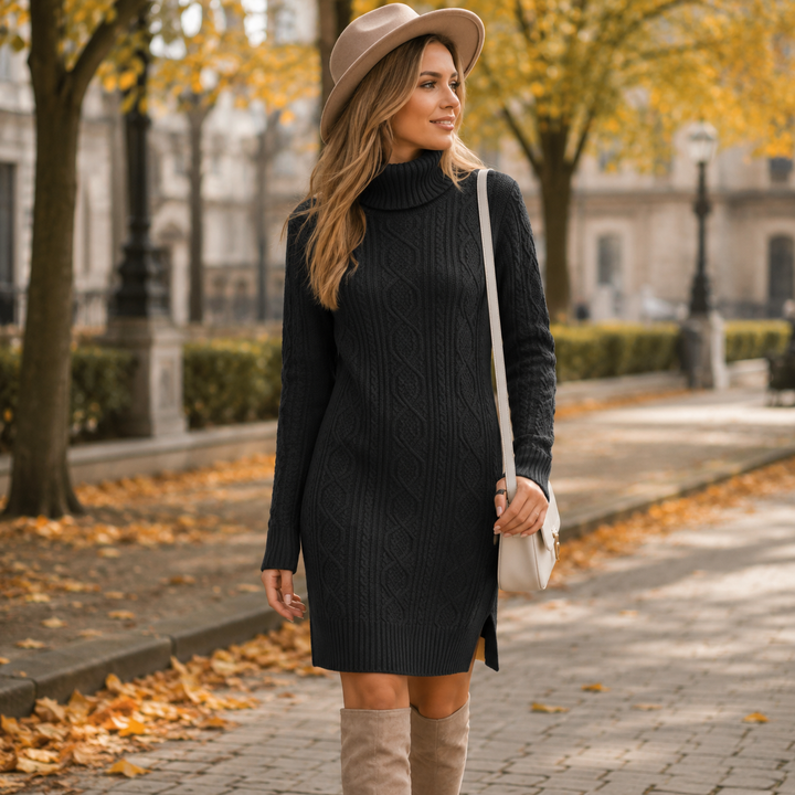 Bronte™ - Strickkleid mit Rollkragen