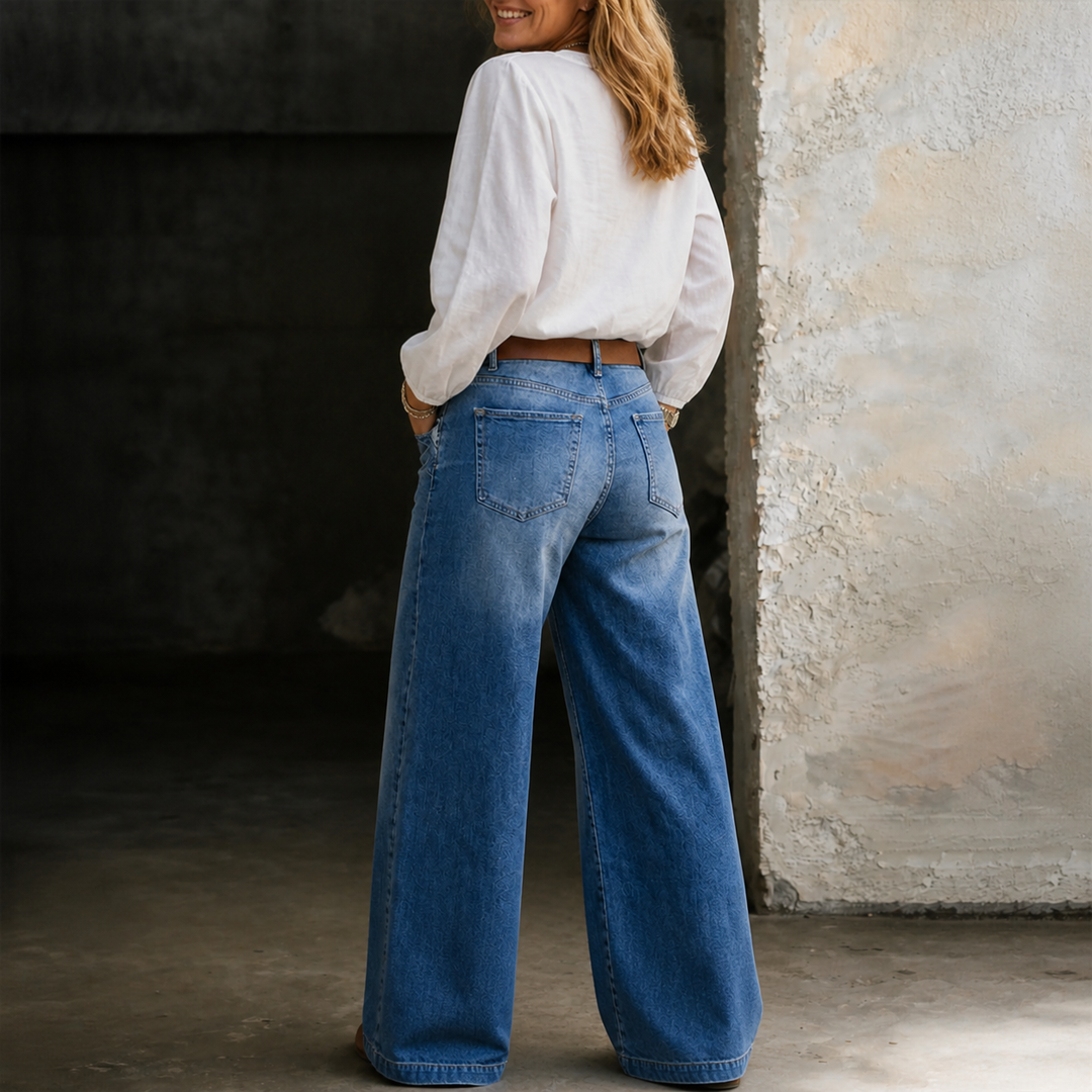 Madie | Vintage Jeans met Hoge Taille