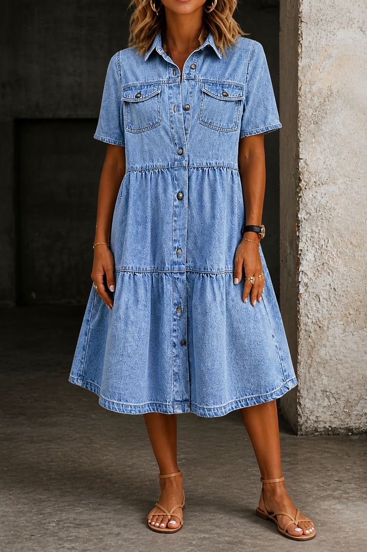 Sophia | Casual Elegante Jeansjurk