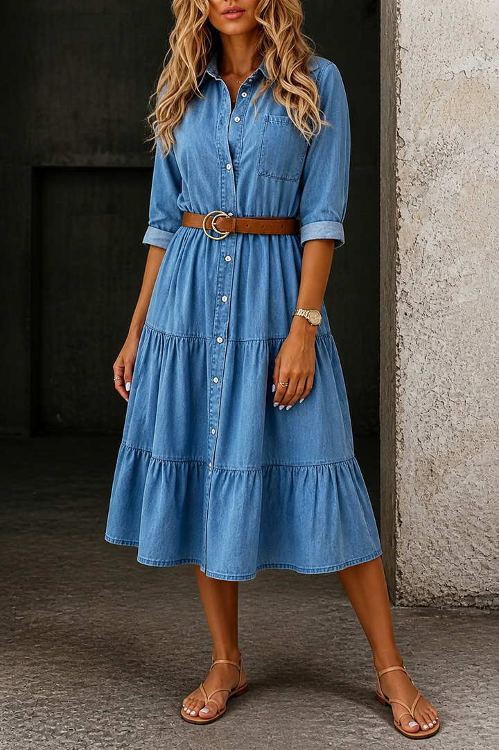 Barbara | Casual Elegante Jeansjurk