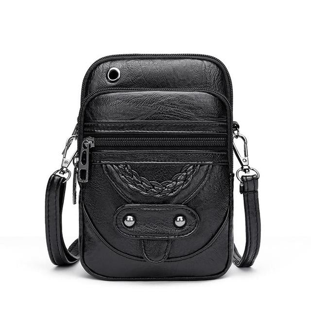 Laura™ | Strukturierte Lederhandtasche