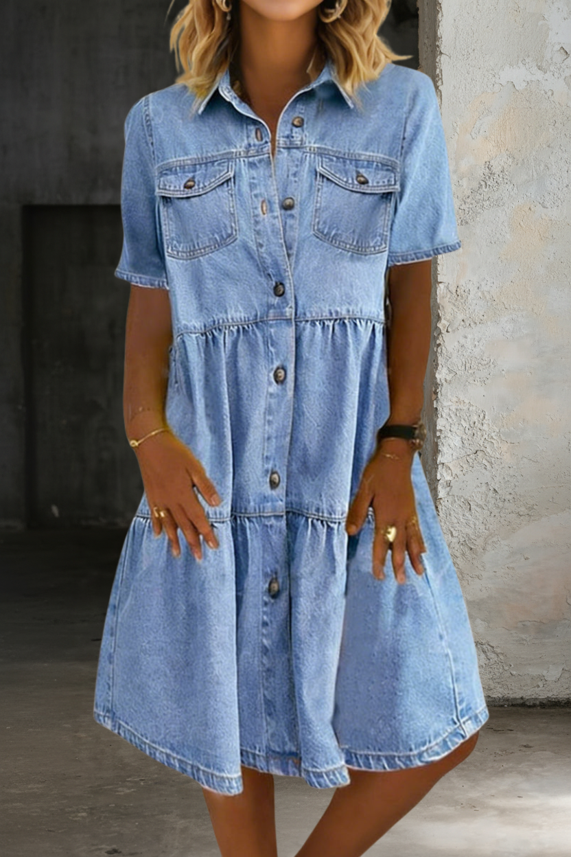 Sophia | Casual Elegante Jeansjurk