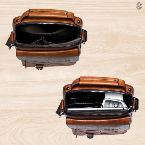 Cynthia™ | Praktische Lederhandtasche