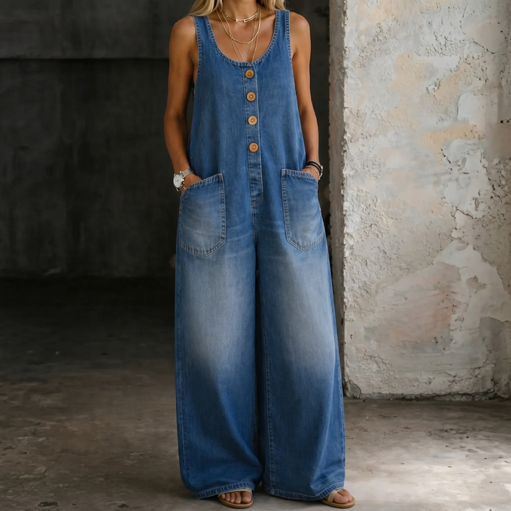 Saylor | Vintage Prane Katoenen Dungaree