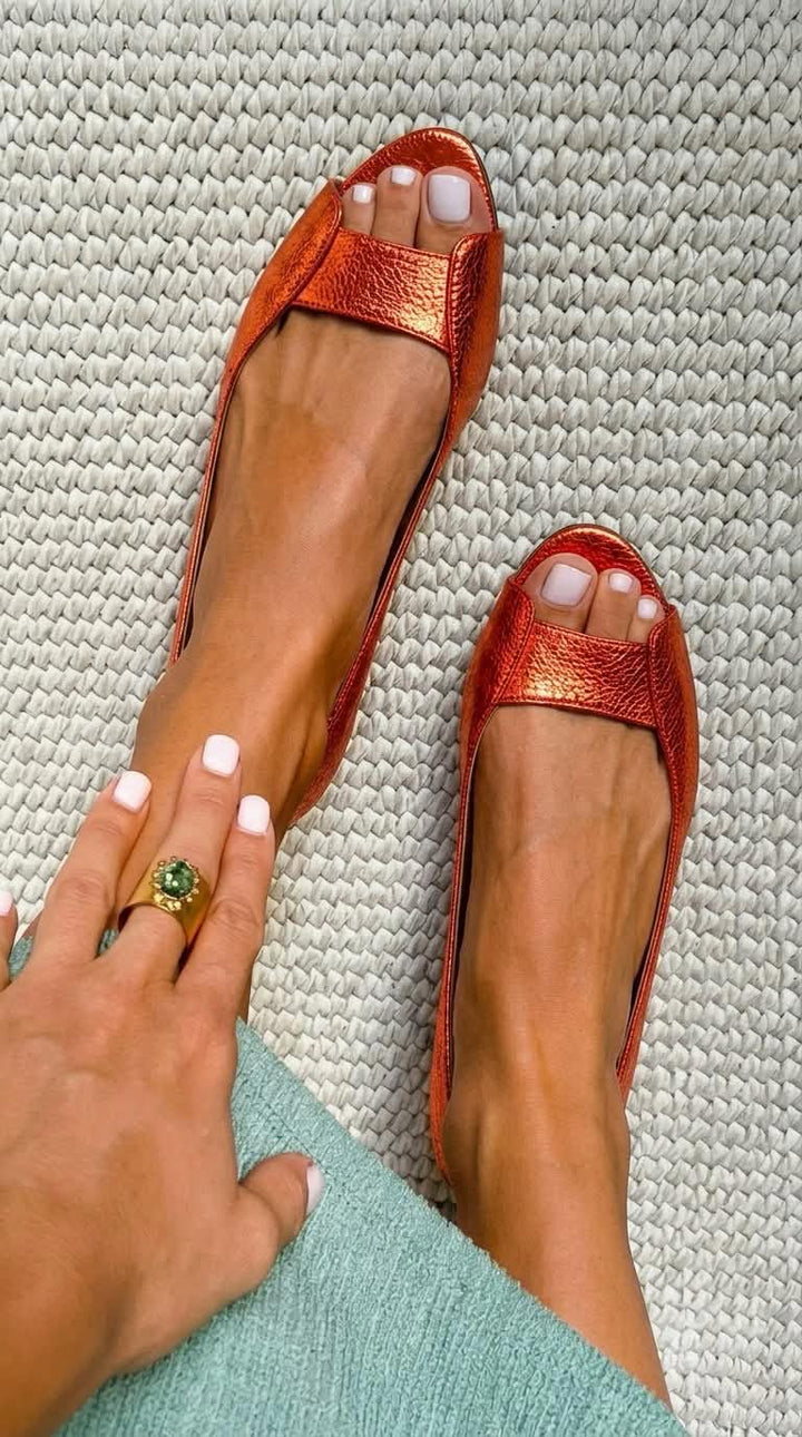 Adelina | Goldene Komfort-Chic Sandalen