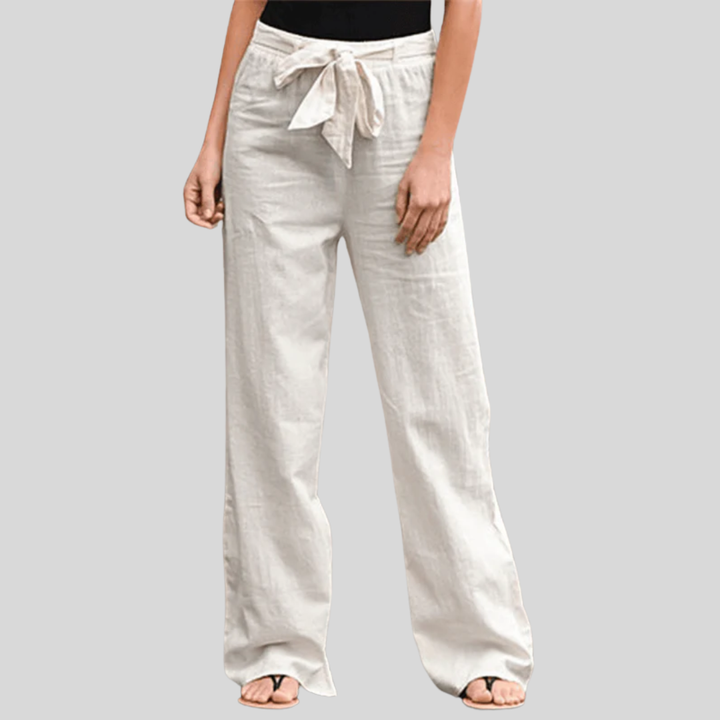 Joleen - Damen Freizeitpants mit Kordelzug und elastischem Bund