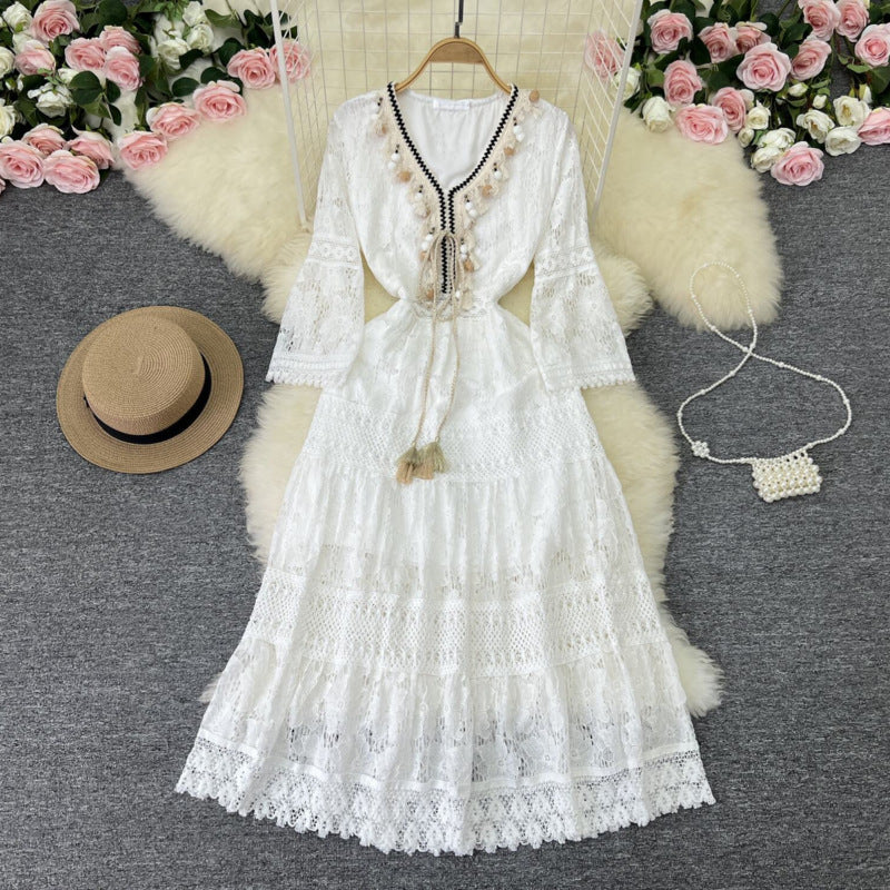 Amary - Boho-Spitzenkleid