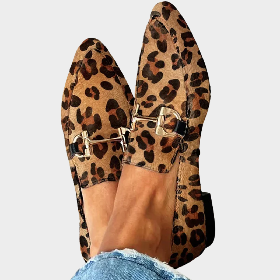 Gia - Elegante Leoparden-Mokassins
